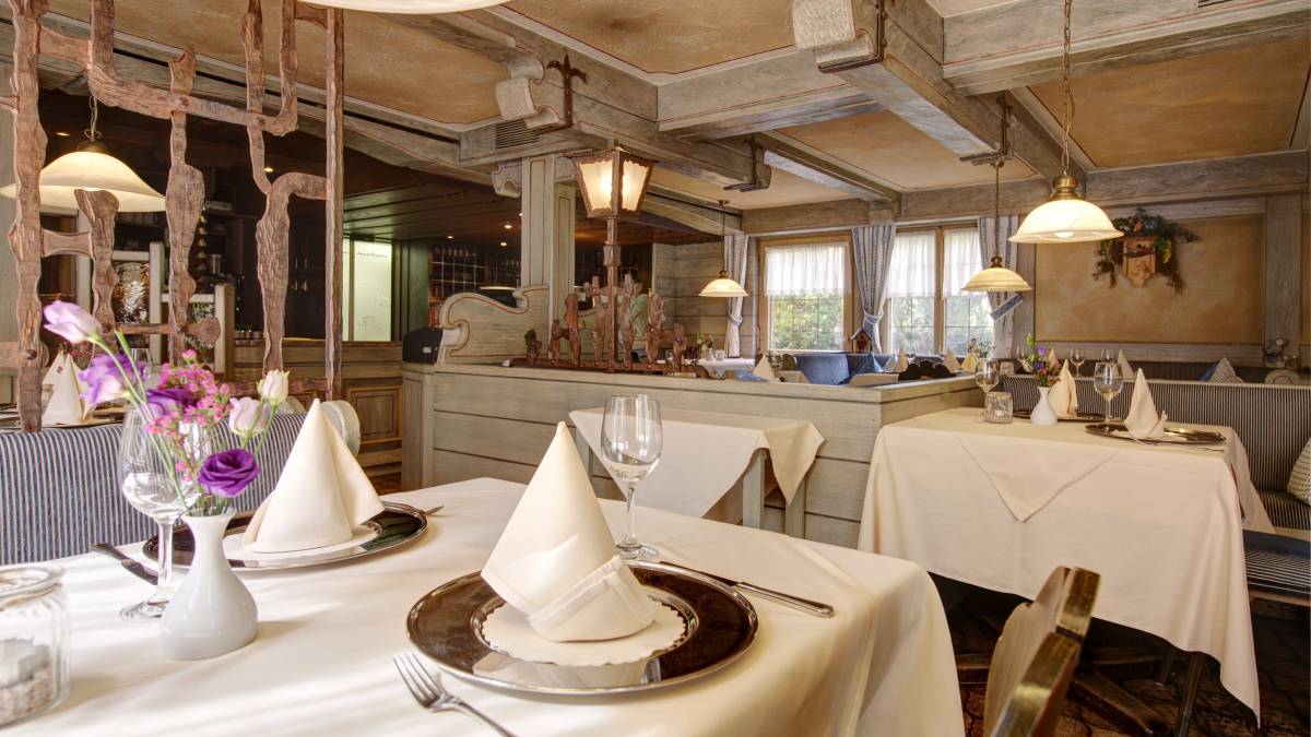 Restaurantbereich im Hotel Restaurant Pfrondorfer Mühle in Nagold